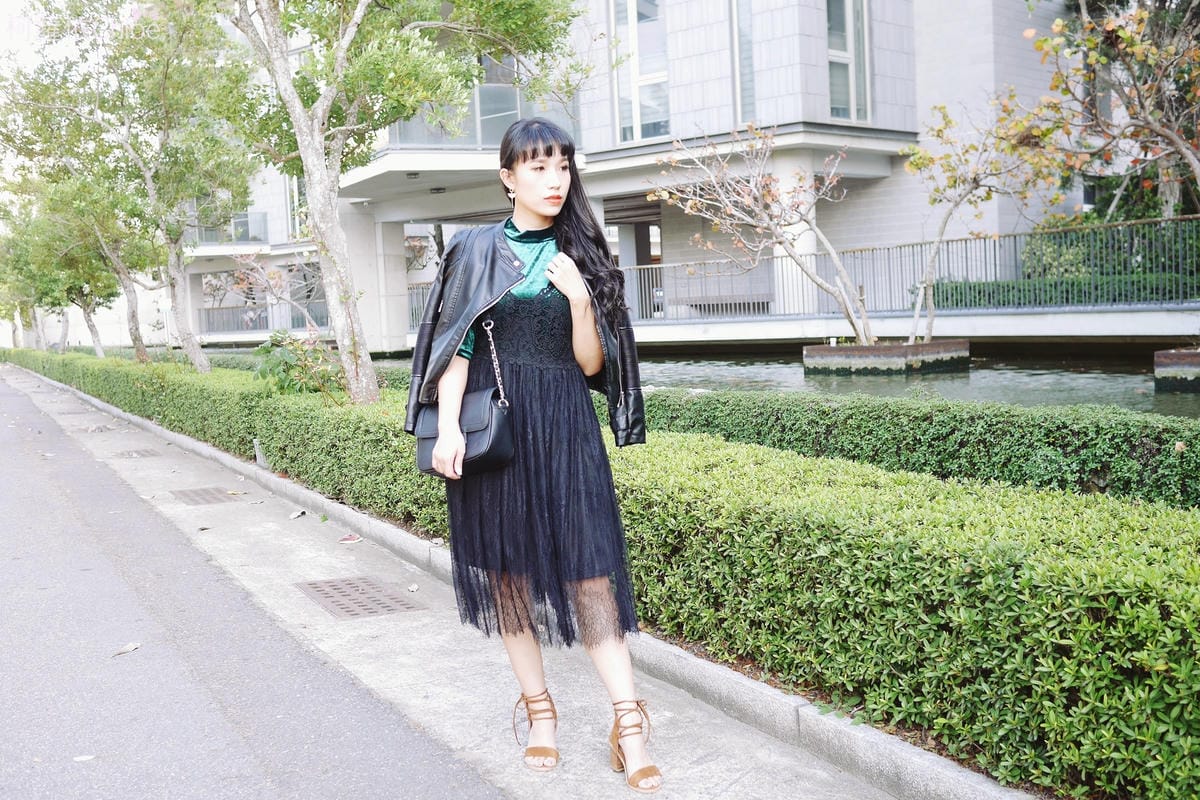 早春的復古綠 私服穿搭 lookbook柯蘿依1.JPG