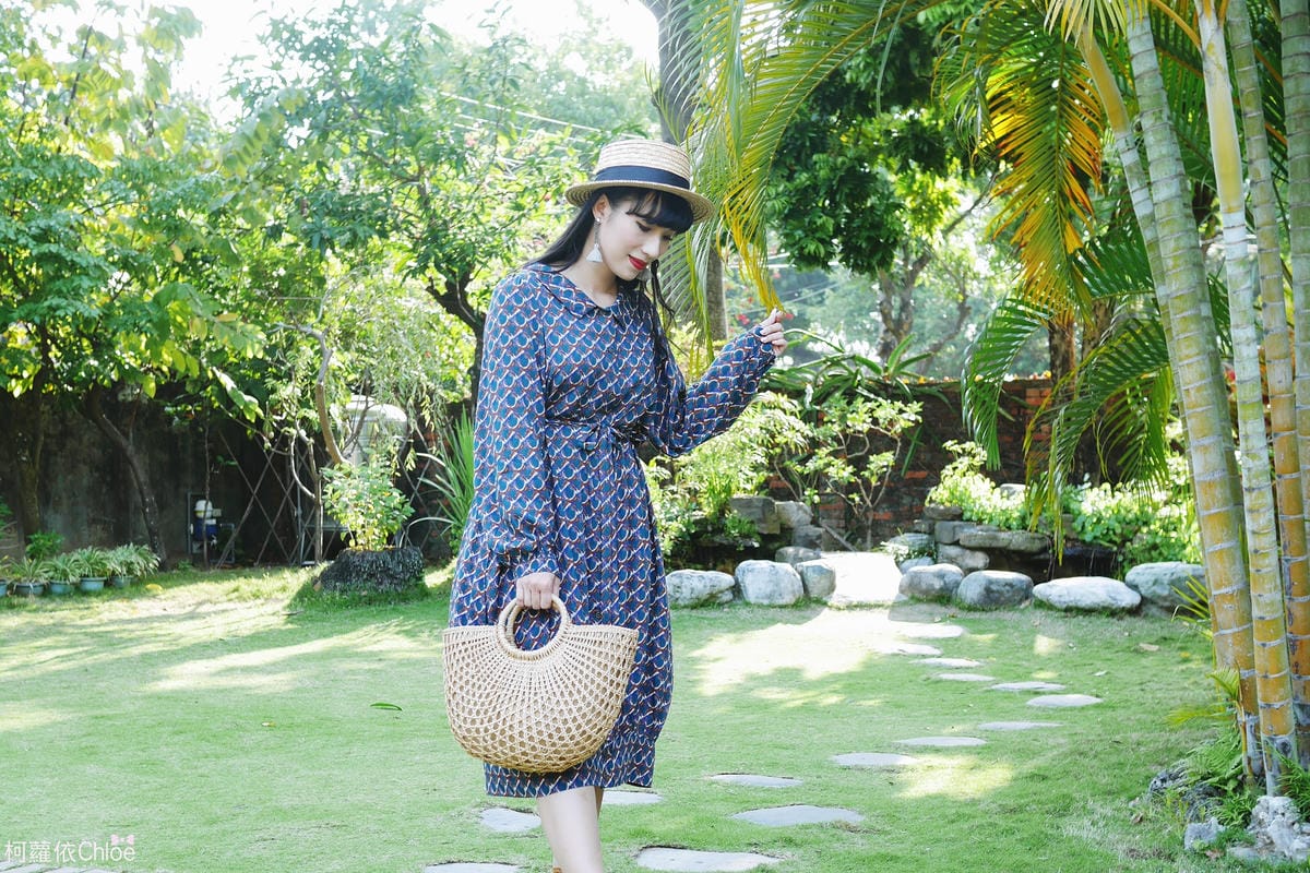 復古綠圓綁帶長袖雪紡洋裝2.JPG 復古綠圓綁帶長袖雪紡洋裝2.JPG