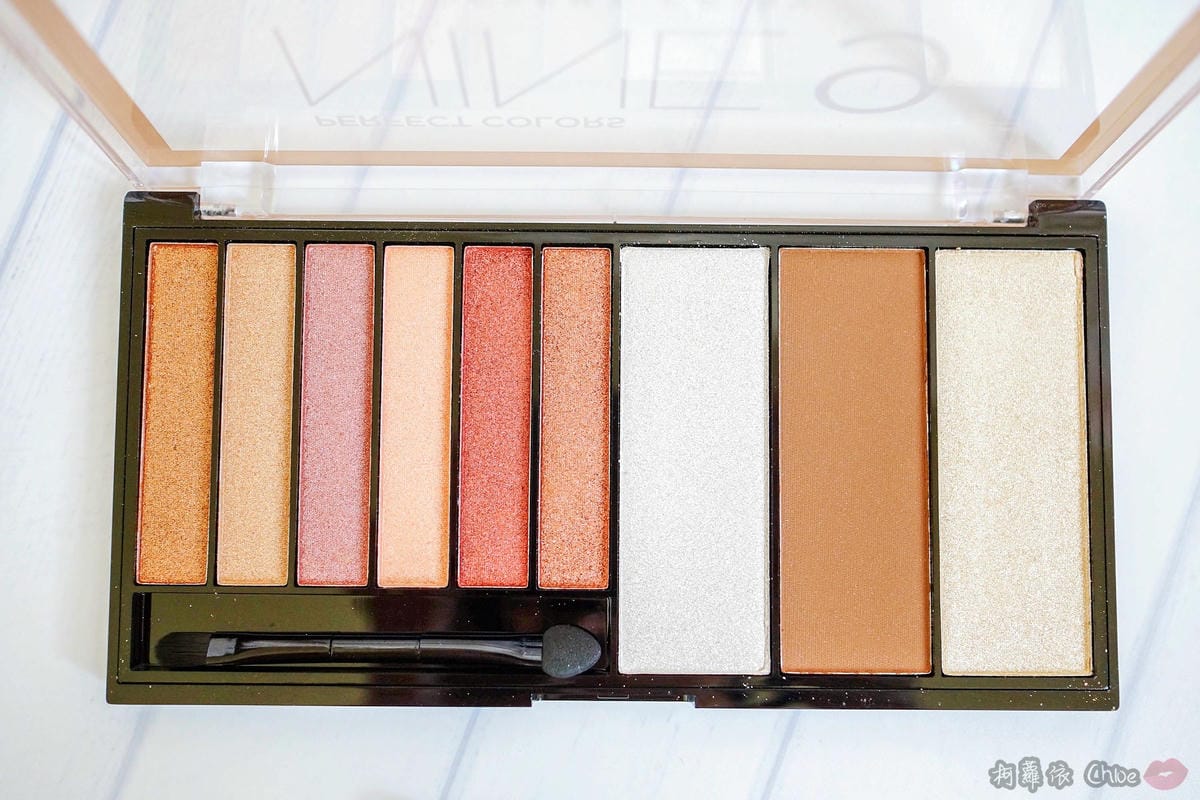 彩妝 打造金光閃耀妝容！紐約時尚人氣品牌妮卡NICKA.K NEW YORK 精靈系九色眼影盤三角雙頭眉粉筆５.jpg