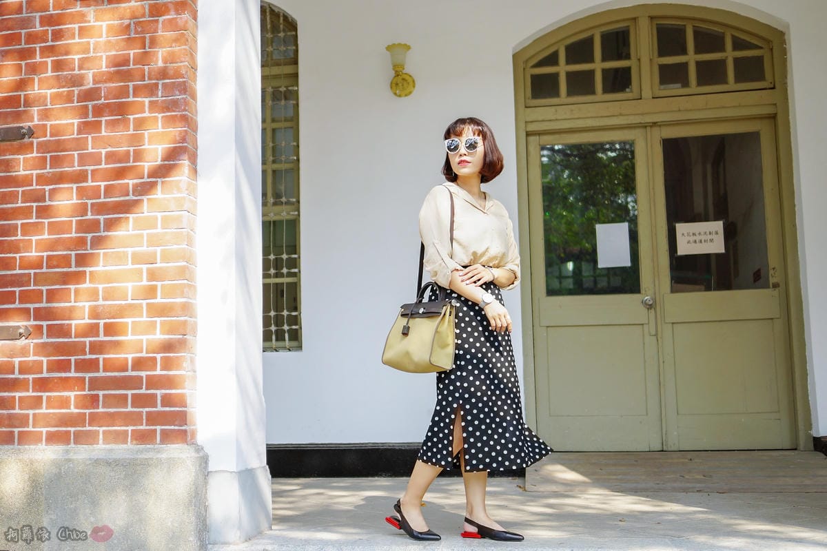 LOOKBOOK 個性女孩穿搭首選 MISS 21 獨特創意方形夾心尖頭全真皮低跟鞋 開箱%26;穿搭分享9.jpg