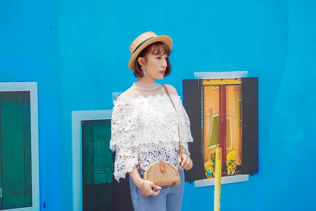 STORETS購物開箱 歐美個性風 流行度100% 快時尚購物平台 蕾絲網紗 編藤包 春夏必備元素11.jpg