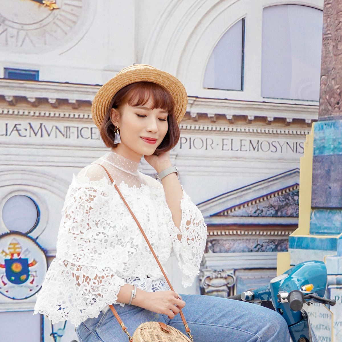 STORETS購物開箱 歐美個性風 流行度100% 快時尚購物平台 蕾絲網紗 編藤包 春夏必備元素13.jpg