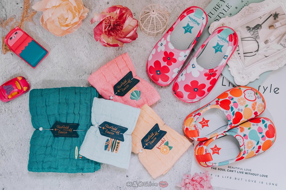 童鞋穿搭x好物分享 日本SkippOn ISEAL VU系列兒童休閒機能鞋%26;Nicott五重珍珠紗方巾 限時團購149.jpg