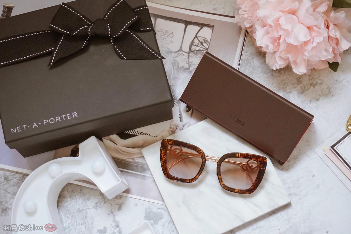 Net-A-Porter 618年終大促購物分享 Fendi玳瑁貓眼太陽眼鏡 實際開箱15.JPG