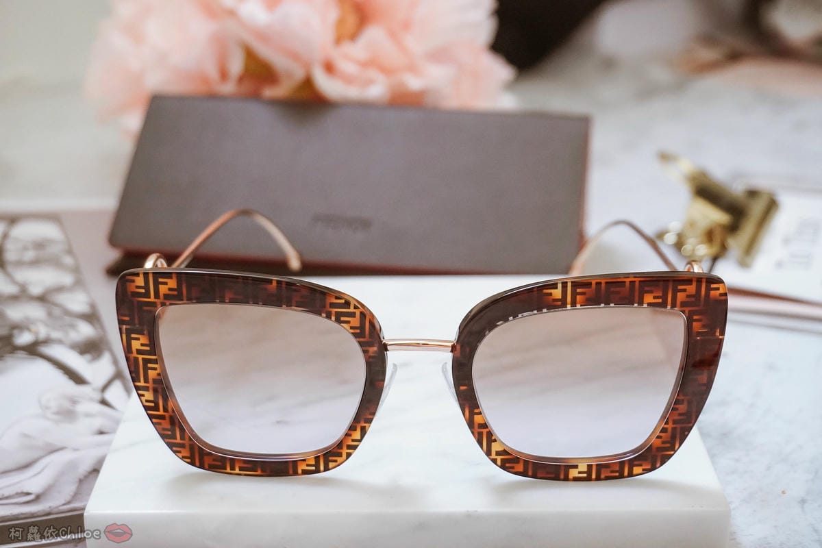 Net-A-Porter 618年終大促購物分享 Fendi玳瑁貓眼太陽眼鏡 實際開箱17.JPG