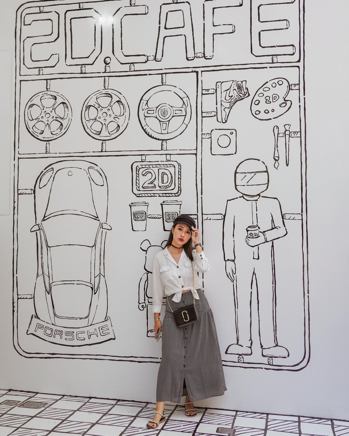 高雄2D Cafe 走進黑白漫畫裡 甜點咖啡美照拍不停 進瑞豐夜市 巨蛋站2號出口4.jpg