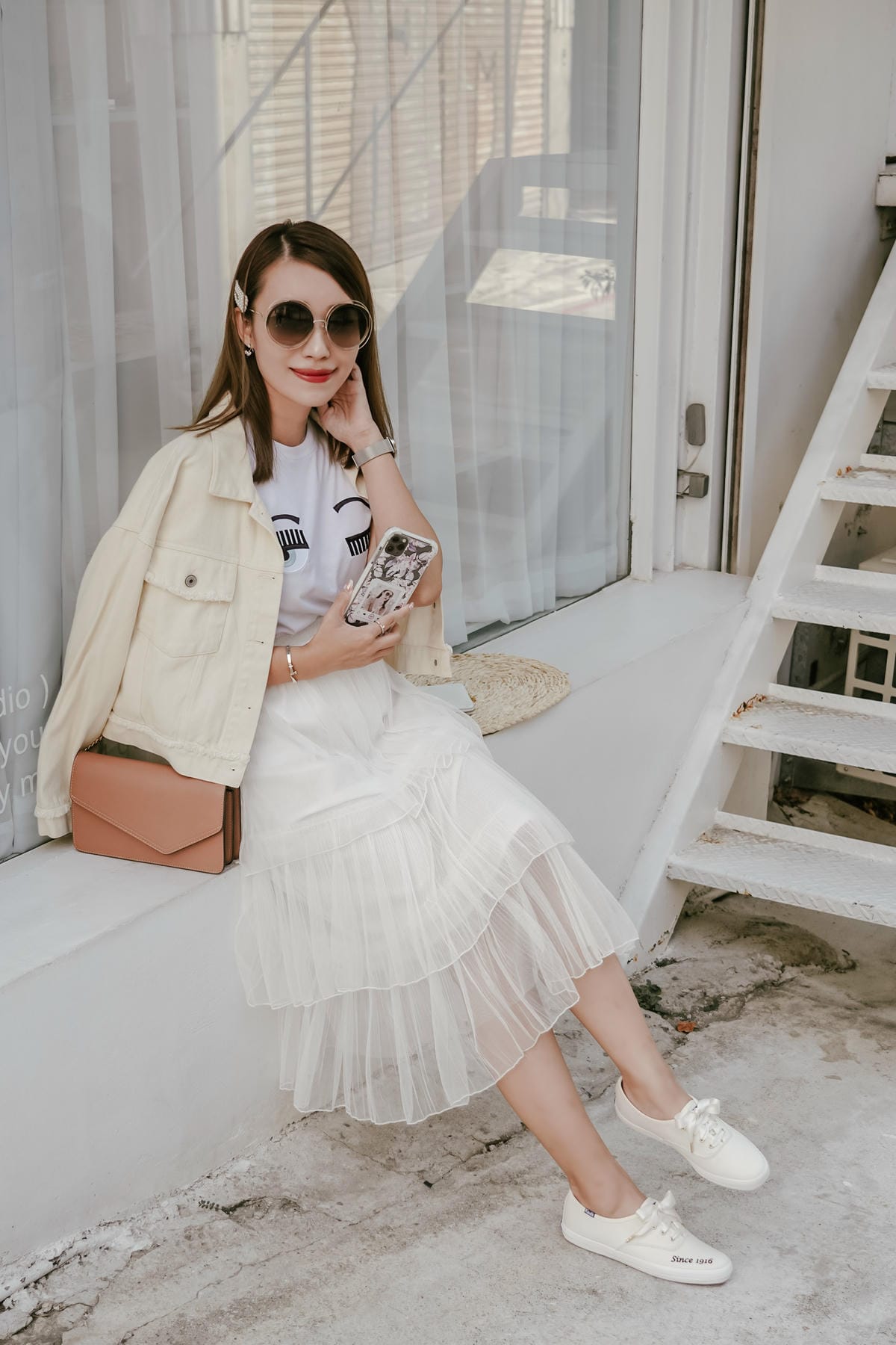 小白鞋穿搭 Keds CHAMPION 韓國款1916清新刺繡休閒鞋 一鞋三搭法穿搭LOOKBOOK14.jpg 小白鞋穿搭 Keds CHAMPION 韓國款1916清新刺繡休閒鞋 一鞋三搭法穿搭LOOKBOOK14.jpg