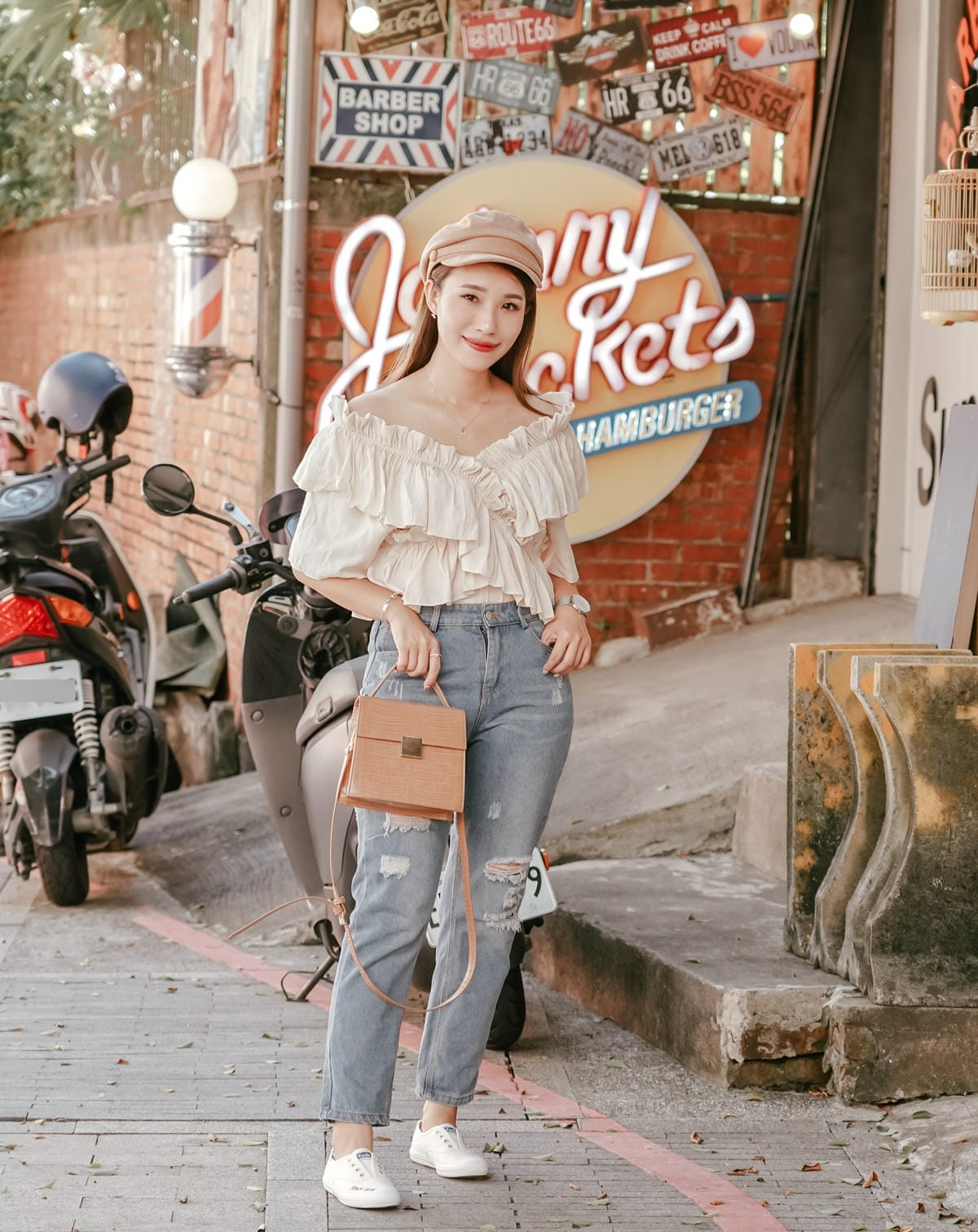 小白鞋穿搭 Keds CHAMPION 韓國款1916清新刺繡休閒鞋 一鞋三搭法穿搭LOOKBOOK29.JPG 小白鞋穿搭 Keds CHAMPION 韓國款1916清新刺繡休閒鞋 一鞋三搭法穿搭LOOKBOOK29.JPG