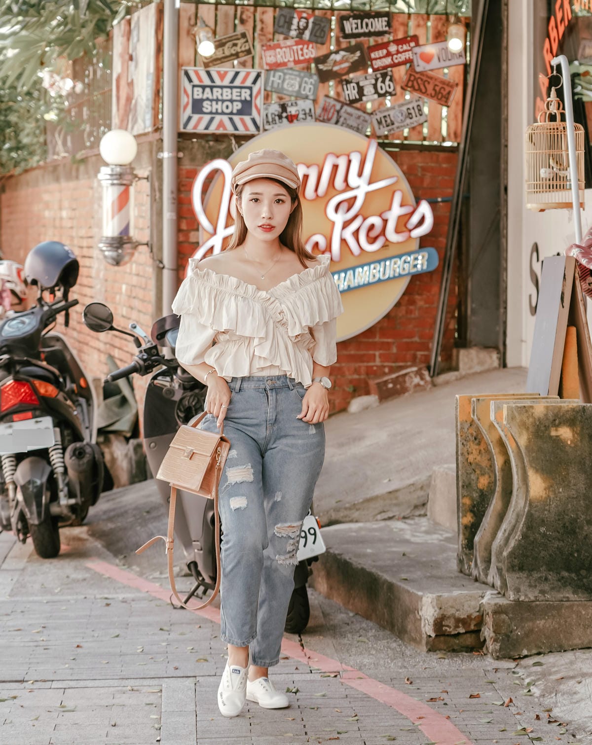 小白鞋穿搭 Keds CHAMPION 韓國款1916清新刺繡休閒鞋 一鞋三搭法穿搭LOOKBOOK27.JPG 小白鞋穿搭 Keds CHAMPION 韓國款1916清新刺繡休閒鞋 一鞋三搭法穿搭LOOKBOOK27.JPG