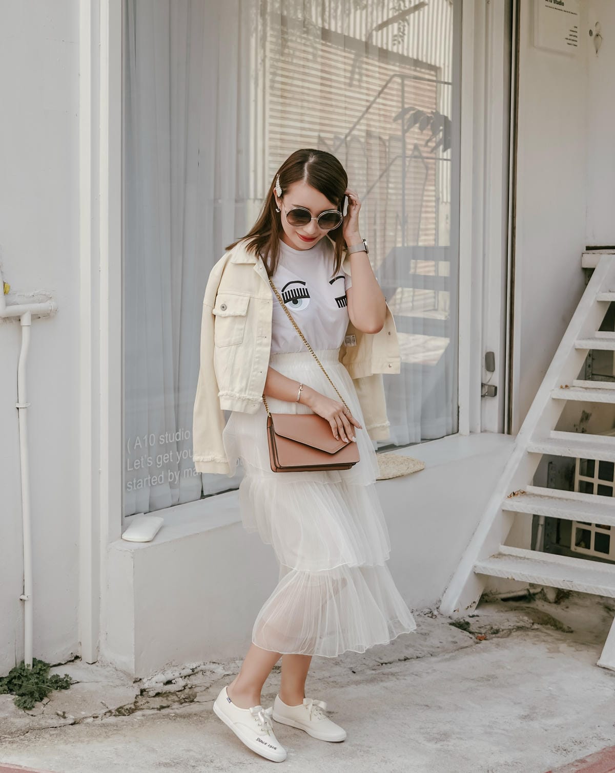 小白鞋穿搭 Keds CHAMPION 韓國款1916清新刺繡休閒鞋 一鞋三搭法穿搭LOOKBOOK16.JPG 小白鞋穿搭 Keds CHAMPION 韓國款1916清新刺繡休閒鞋 一鞋三搭法穿搭LOOKBOOK16.JPG