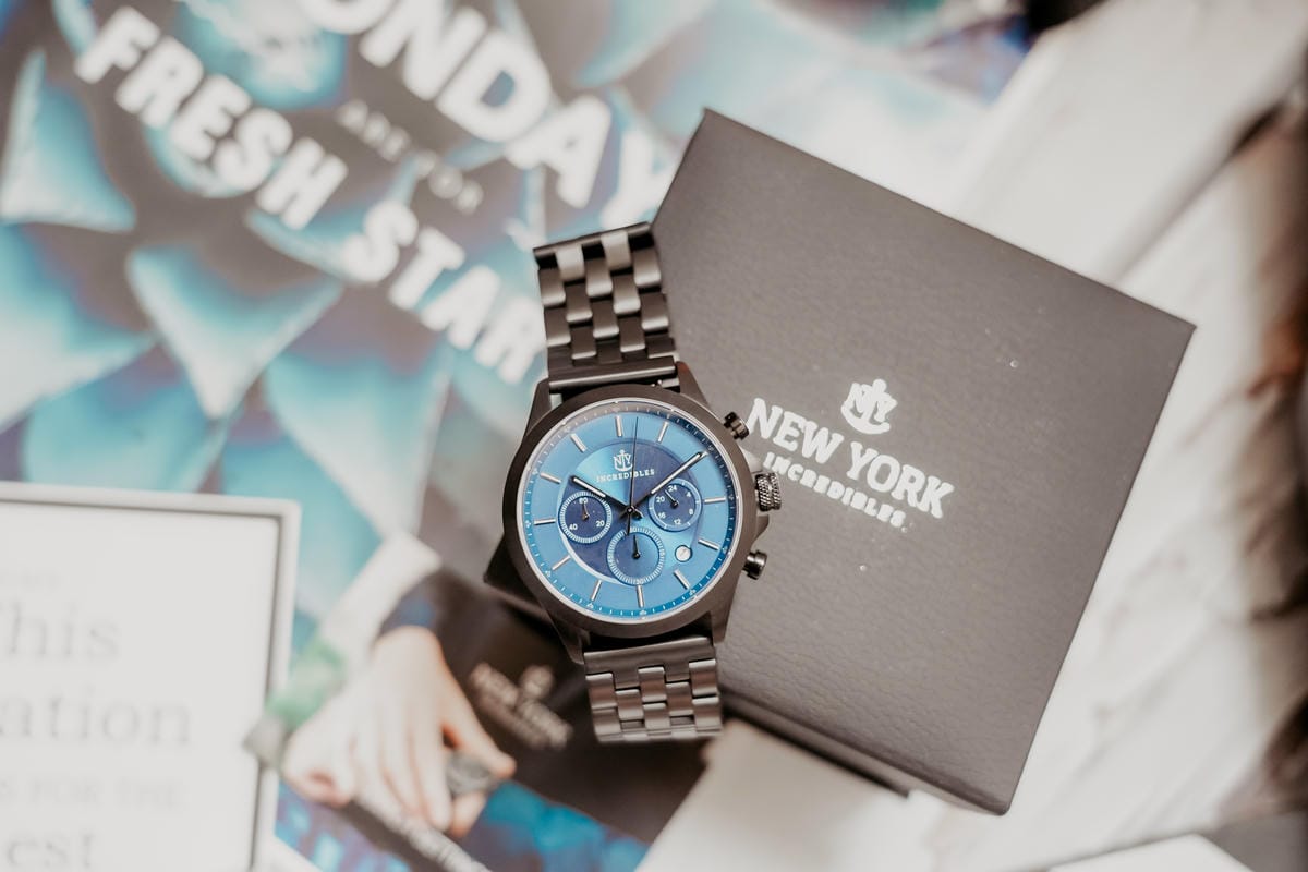 上班族男錶推薦 New York Incredibles三眼錶不鏽鋼黑錶帶 質感好搭又好看3.jpg