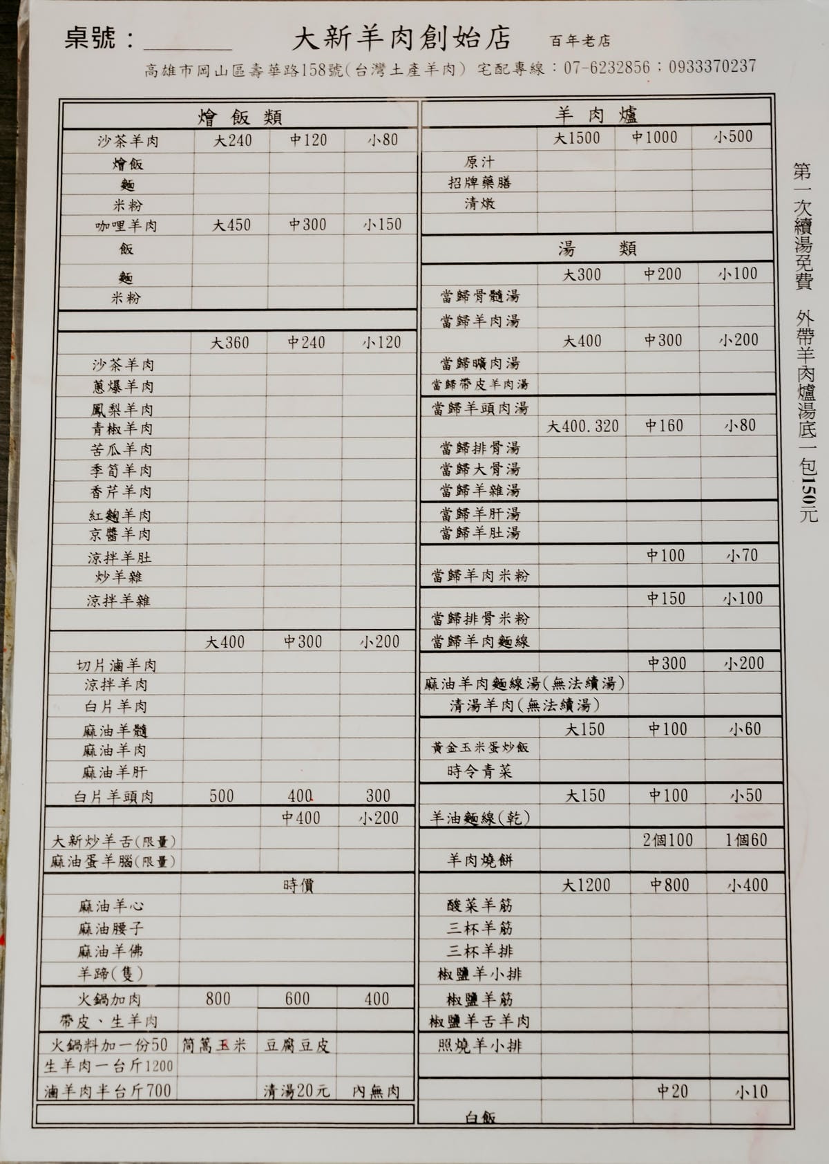 高雄岡山美食 大新羊肉 岡山羊肉始祖創始店 羊肉爐 椒鹽羊小排 鳳梨羊肉 羊肉燒餅必吃9.jpg