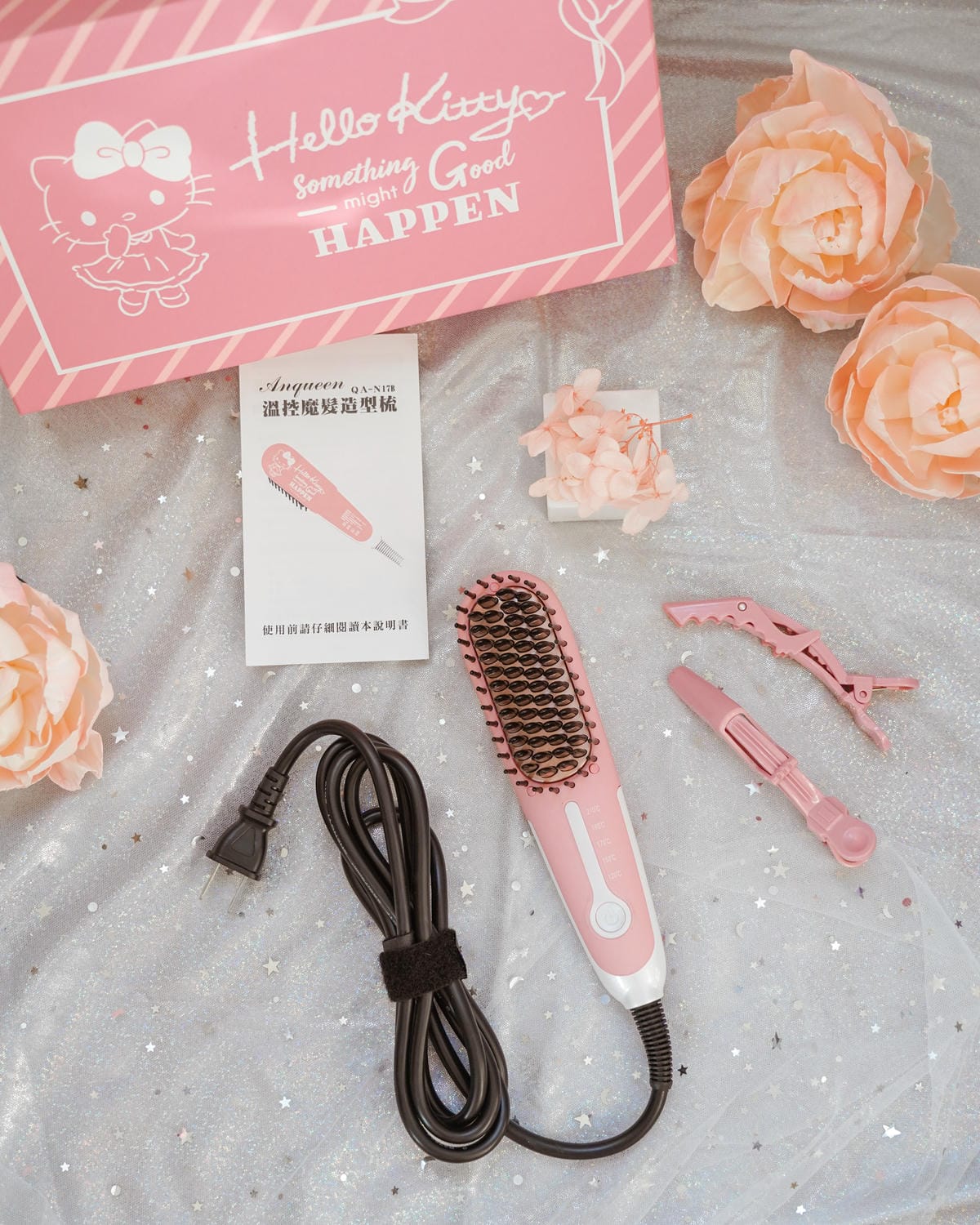 Anqueen 安晴 Hello Kitty溫控魔髮造型梳6.jpg