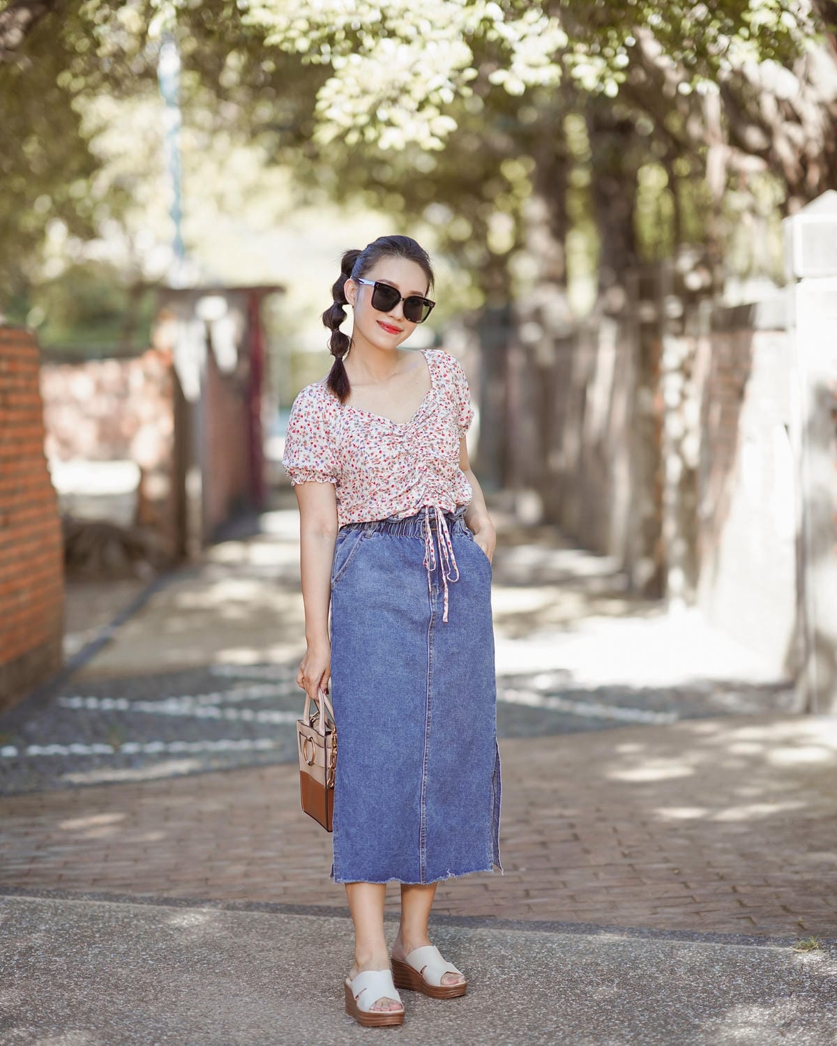 春夏拖鞋推薦MELROSE美樂斯 時髦質感側空造型牛皮楔型厚底拖鞋 舒適實穿LOOKBOOK27.jpg