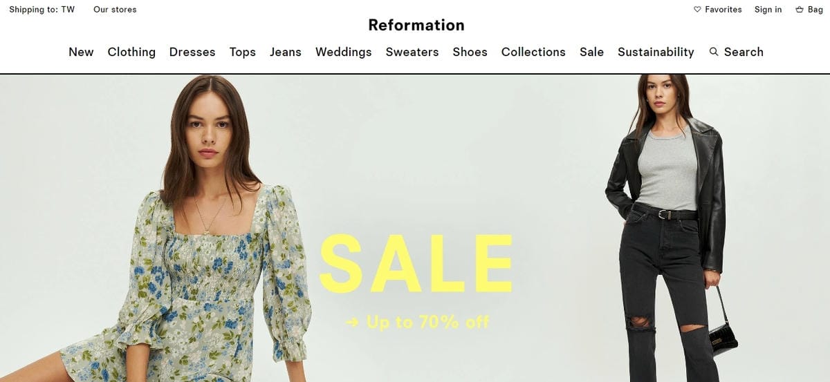 Reformation 美國時尚女裝電商 推薦單品分享 全球免運費3.jpg Reformation 美國時尚女裝電商 推薦單品分享 全球免運費3.jpg