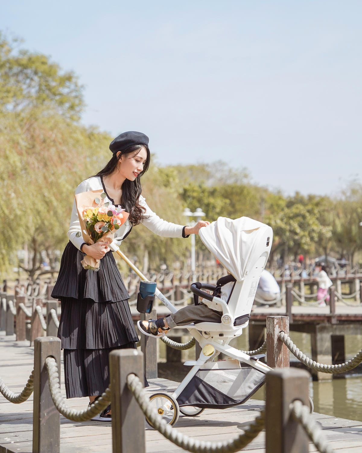 輕量嬰兒車推薦 Deer sq.女神守護者 溜娃神器評價 Mama %26; Dada 育兒潮品33.JPG