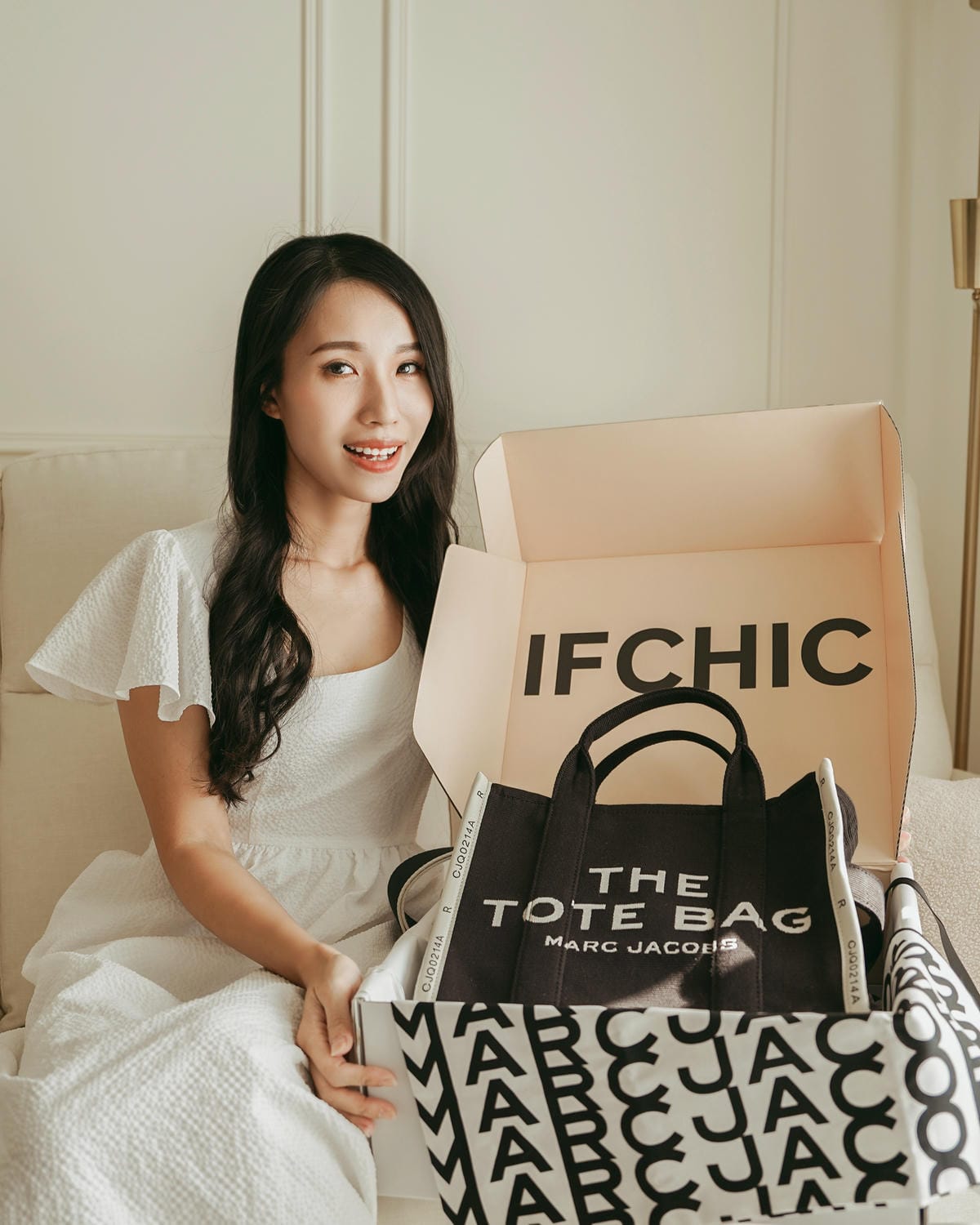 IFCHIC國際精品電商平台購物教學 台灣滿50美金免運 MARC JACOBS The Jacquard托特包開箱16.jpg