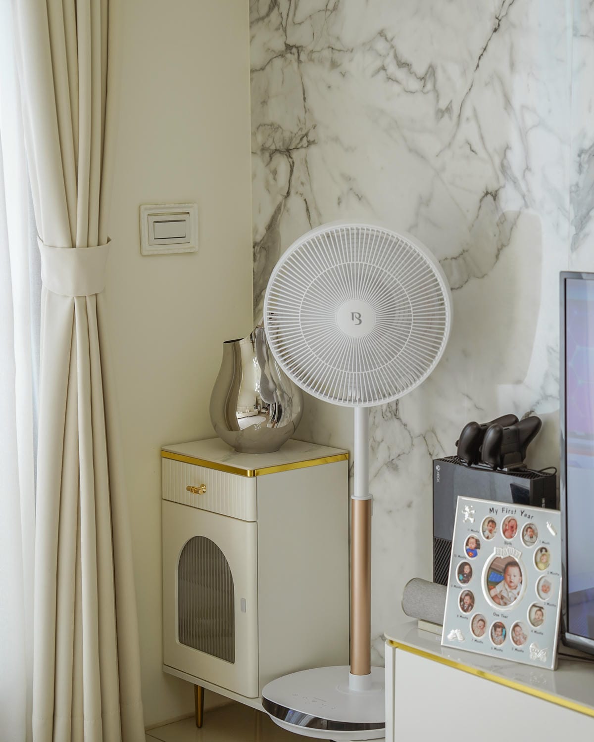 循環扇推薦 巴慕斯BAMOUSSE 16吋直立式風扇 多角度擺頭 可定時預約 白色系家電開箱27.jpg