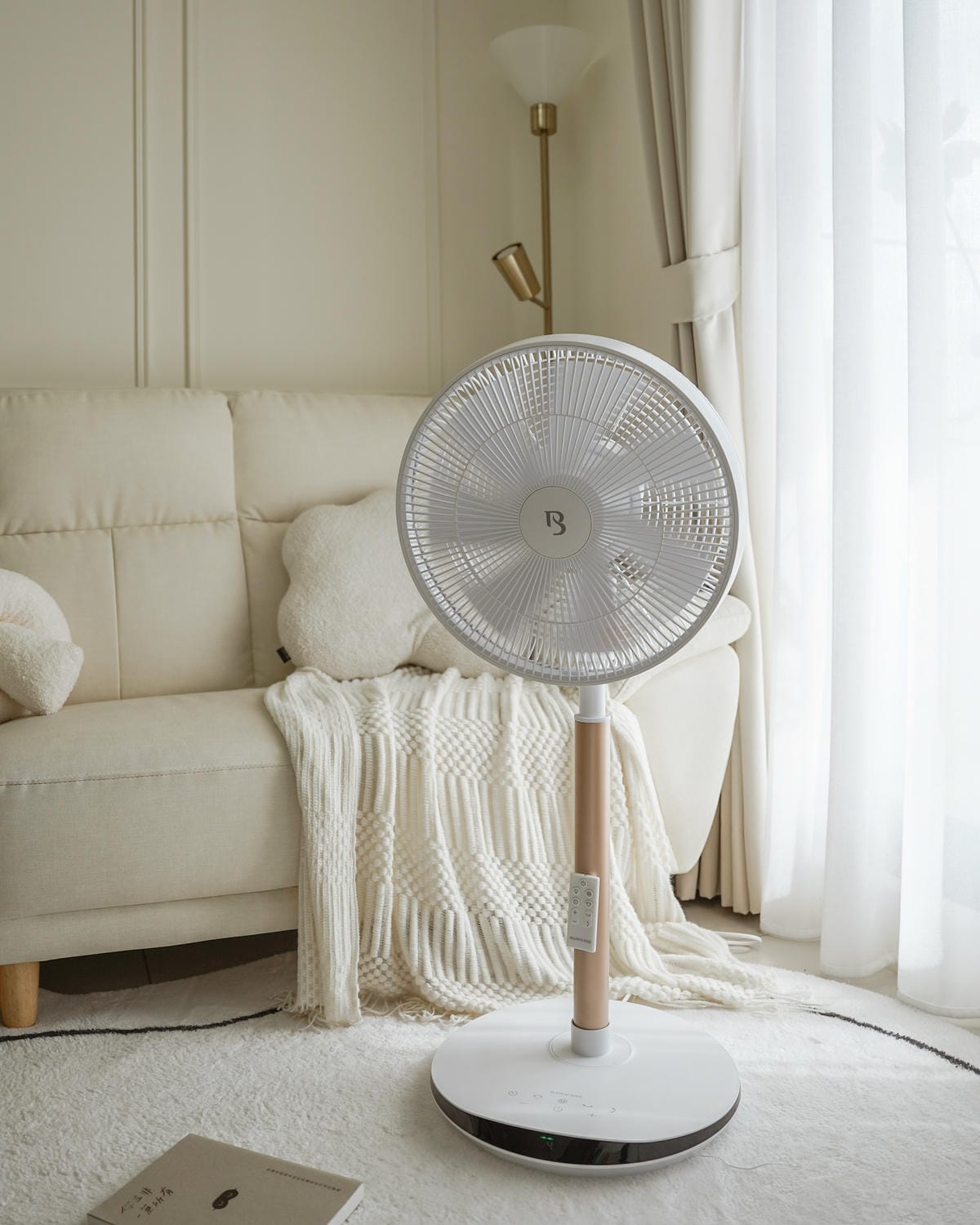 循環扇推薦 巴慕斯BAMOUSSE 16吋直立式風扇 多角度擺頭 可定時預約 白色系家電開箱24.jpg