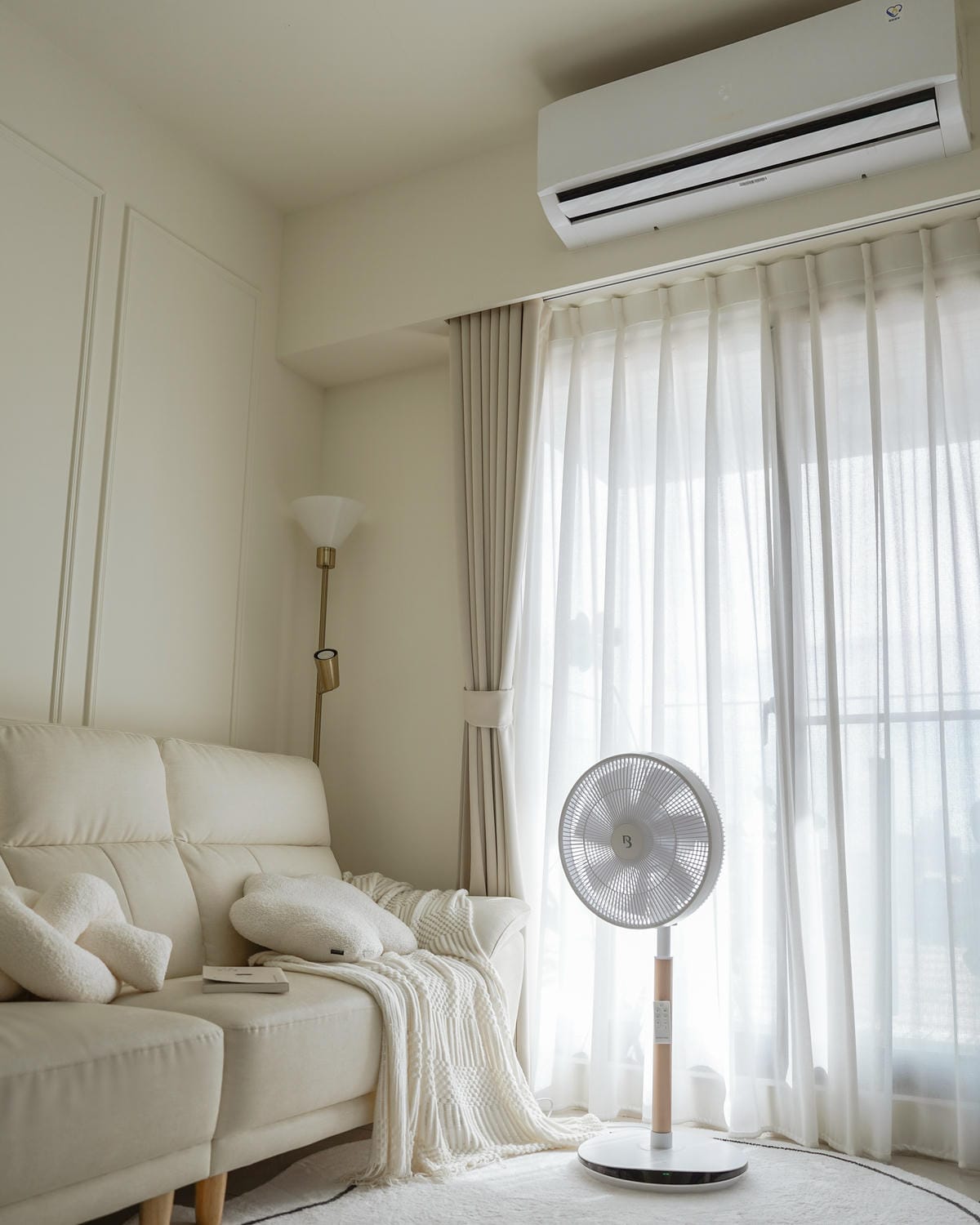 循環扇推薦 巴慕斯BAMOUSSE 16吋直立式風扇 多角度擺頭 可定時預約 白色系家電開箱22.jpg