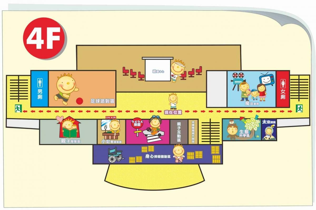 台南室內親子景點  安平兒童館 銅板價門票 兩層樓玩透透地圖4樓.jpg