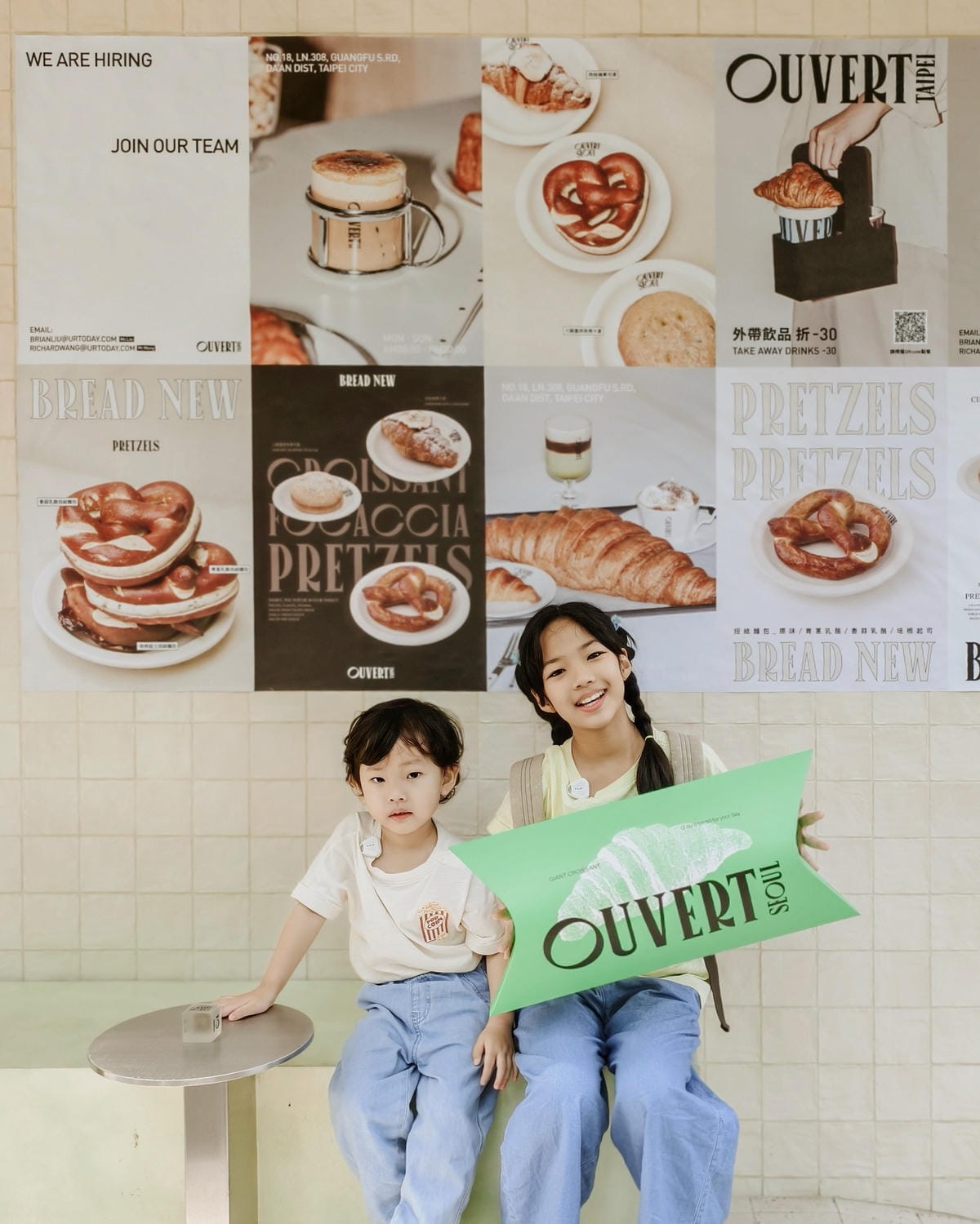 台北大安區咖啡廳 OUVERT SEOUL TAIPEI光復店 巨大可頌當生日蛋糕 來自韓國超人氣咖啡廳品牌15.jpg