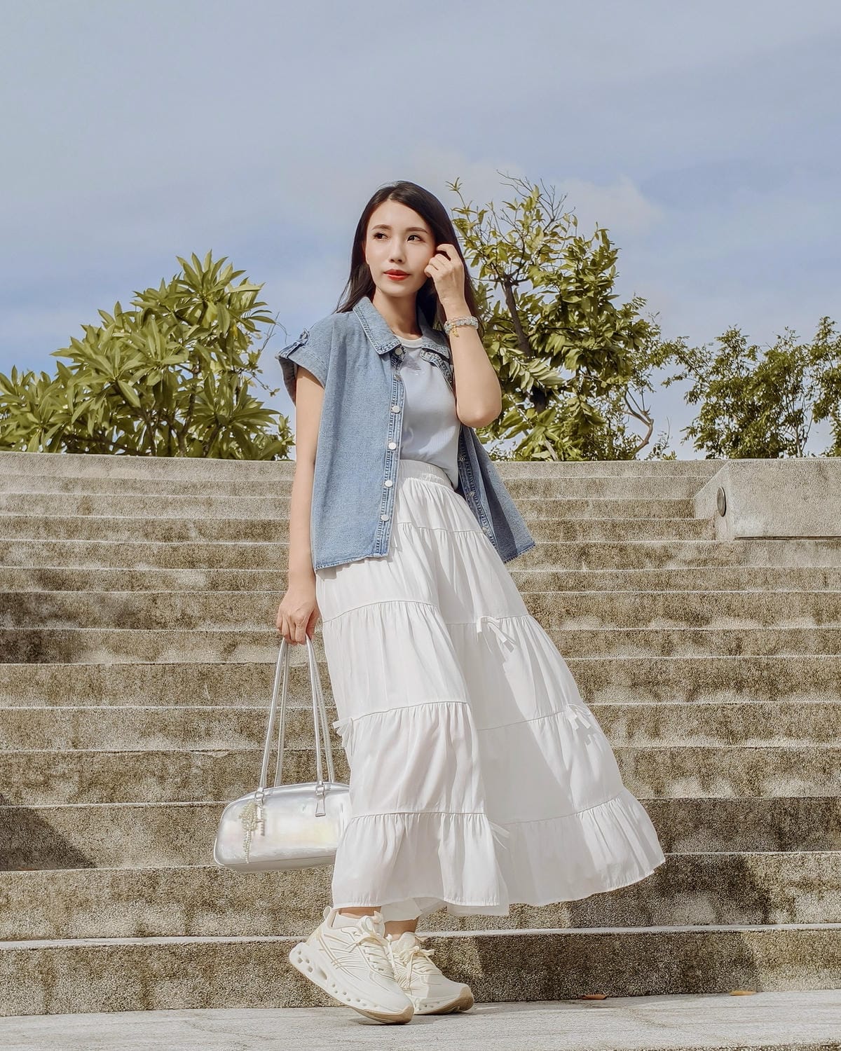 女生時尚運動鞋開箱 Diadora Evo Step運動鞋 日常搭配 健身運動都適合 寬腳鞋款推薦20.jpg