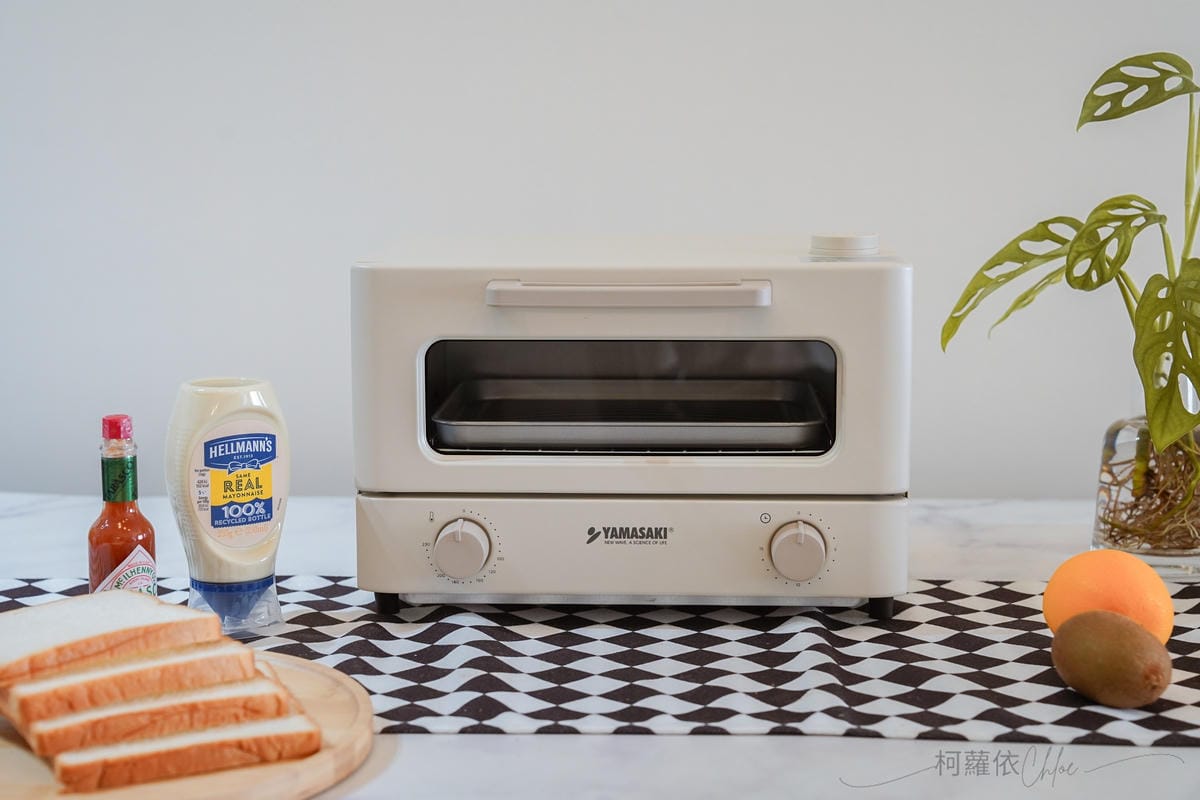 小家庭烤箱推薦 YAMASAKI山崎日式12L遠紅外線蒸汽電烤箱（SK-A5S）質感奶油白烤箱開箱 食譜分享1.jpg