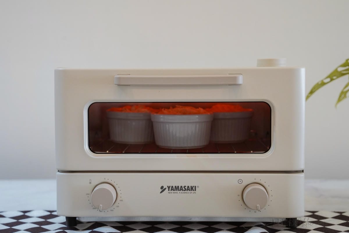 小家庭烤箱推薦 YAMASAKI山崎日式12L遠紅外線蒸汽電烤箱（SK-A5S）質感奶油白烤箱開箱 食譜分享25.jpg