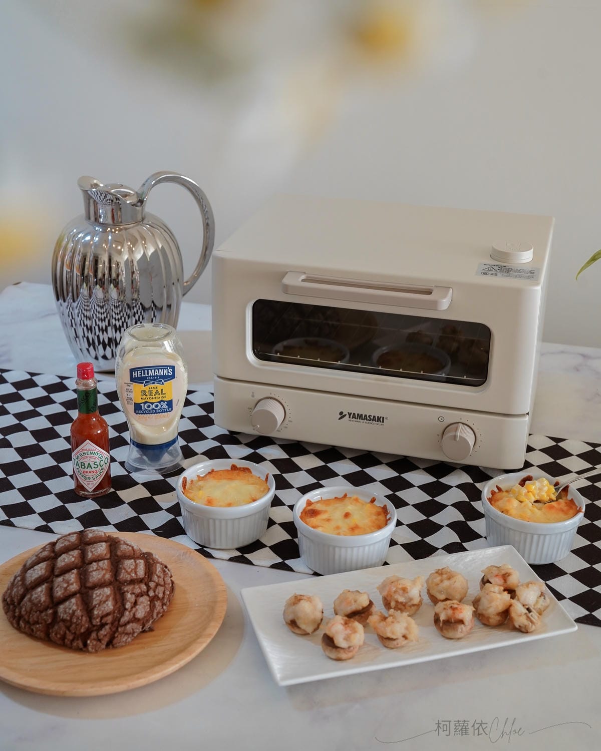 小家庭烤箱推薦 YAMASAKI山崎日式12L遠紅外線蒸汽電烤箱（SK-A5S）質感奶油白烤箱開箱 食譜分享5.jpg