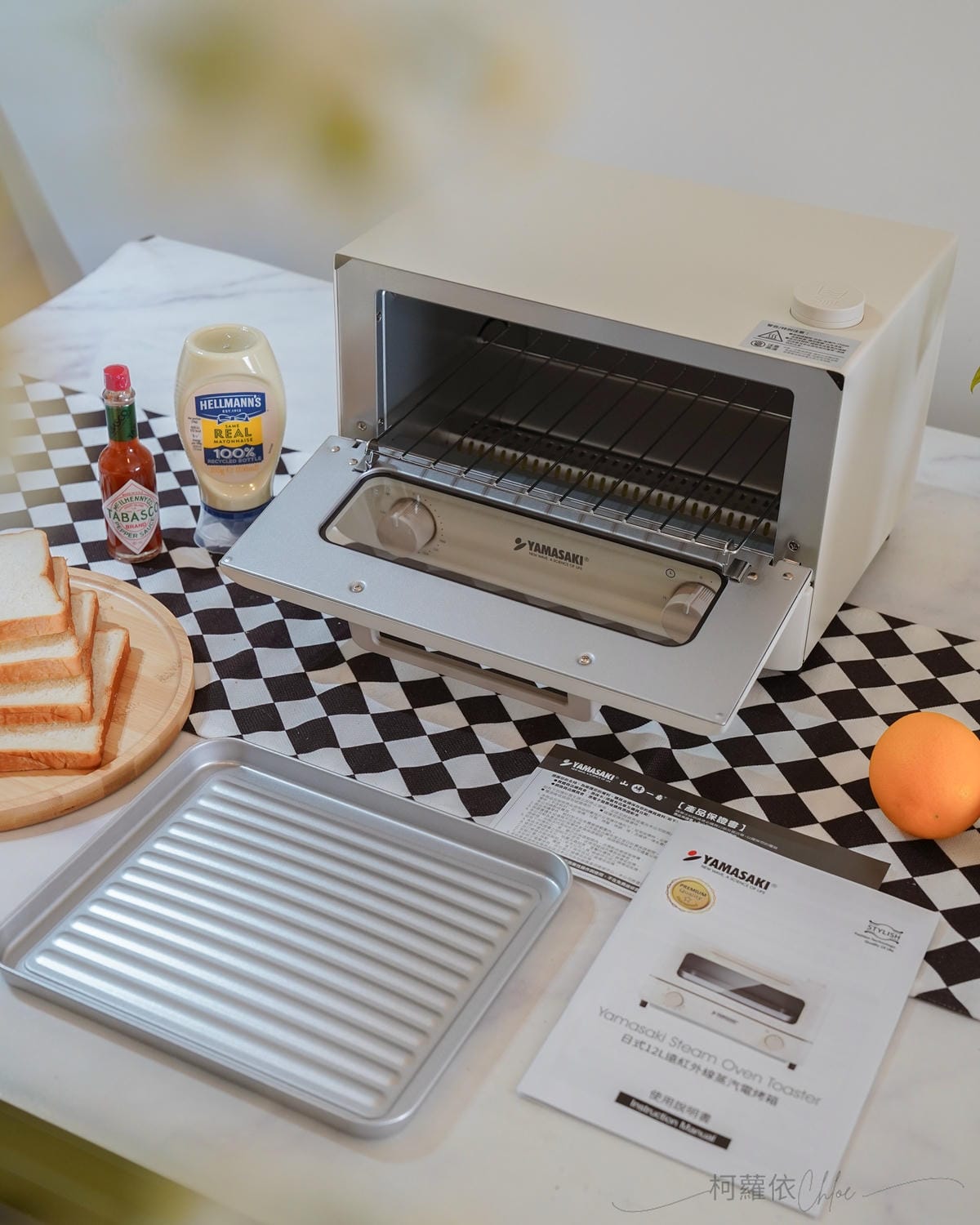 小家庭烤箱推薦 YAMASAKI山崎日式12L遠紅外線蒸汽電烤箱（SK-A5S）質感奶油白烤箱開箱 食譜分享3.jpg