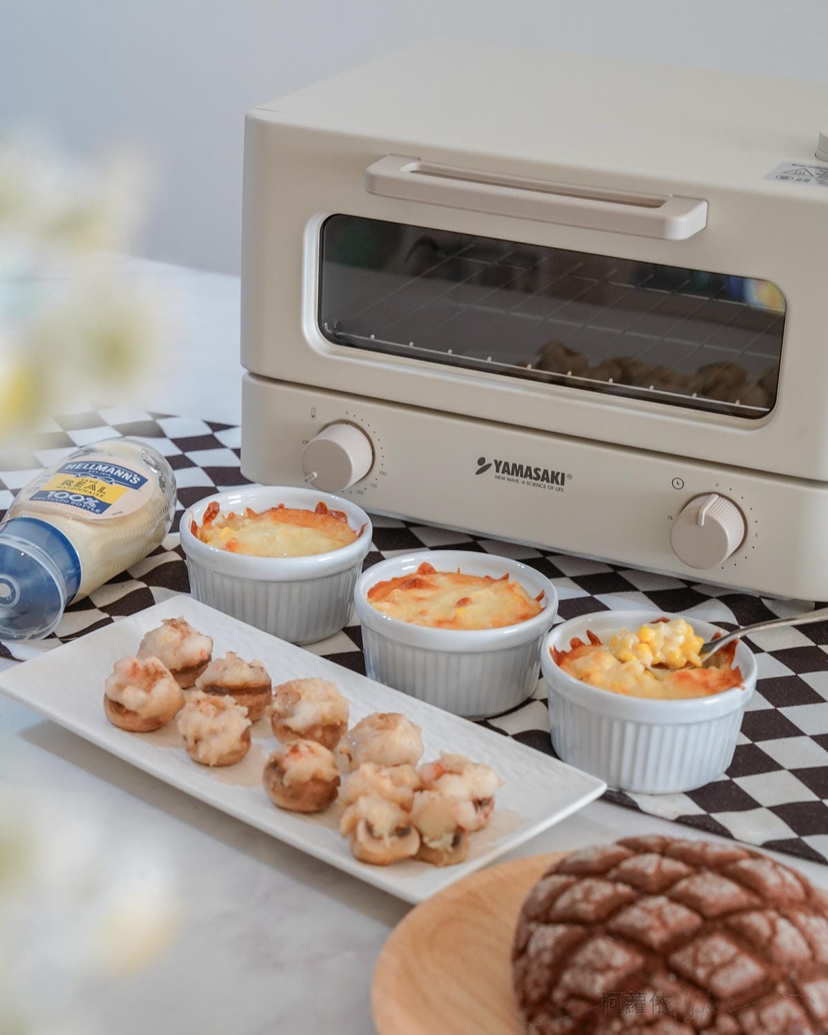 小家庭烤箱推薦 YAMASAKI山崎日式12L遠紅外線蒸汽電烤箱（SK-A5S）質感奶油白烤箱開箱 食譜分享39.jpg