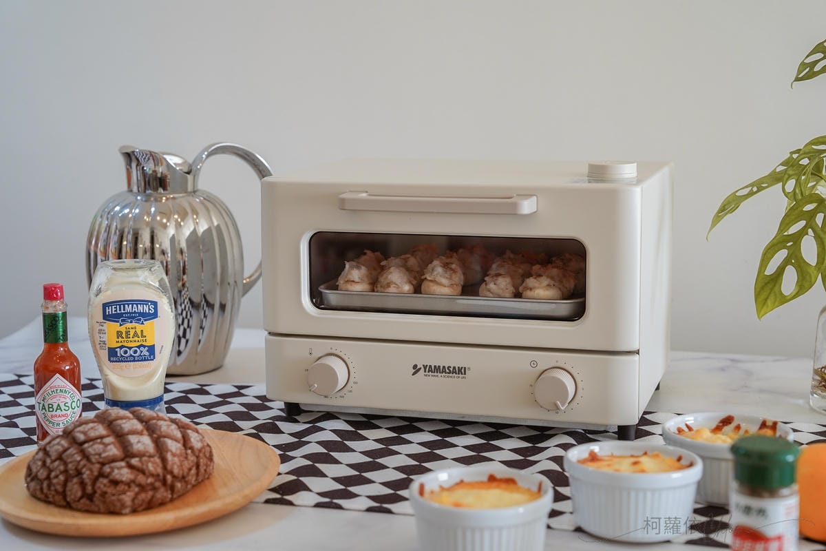 小家庭烤箱推薦 YAMASAKI山崎日式12L遠紅外線蒸汽電烤箱（SK-A5S）質感奶油白烤箱開箱 食譜分享33.jpg