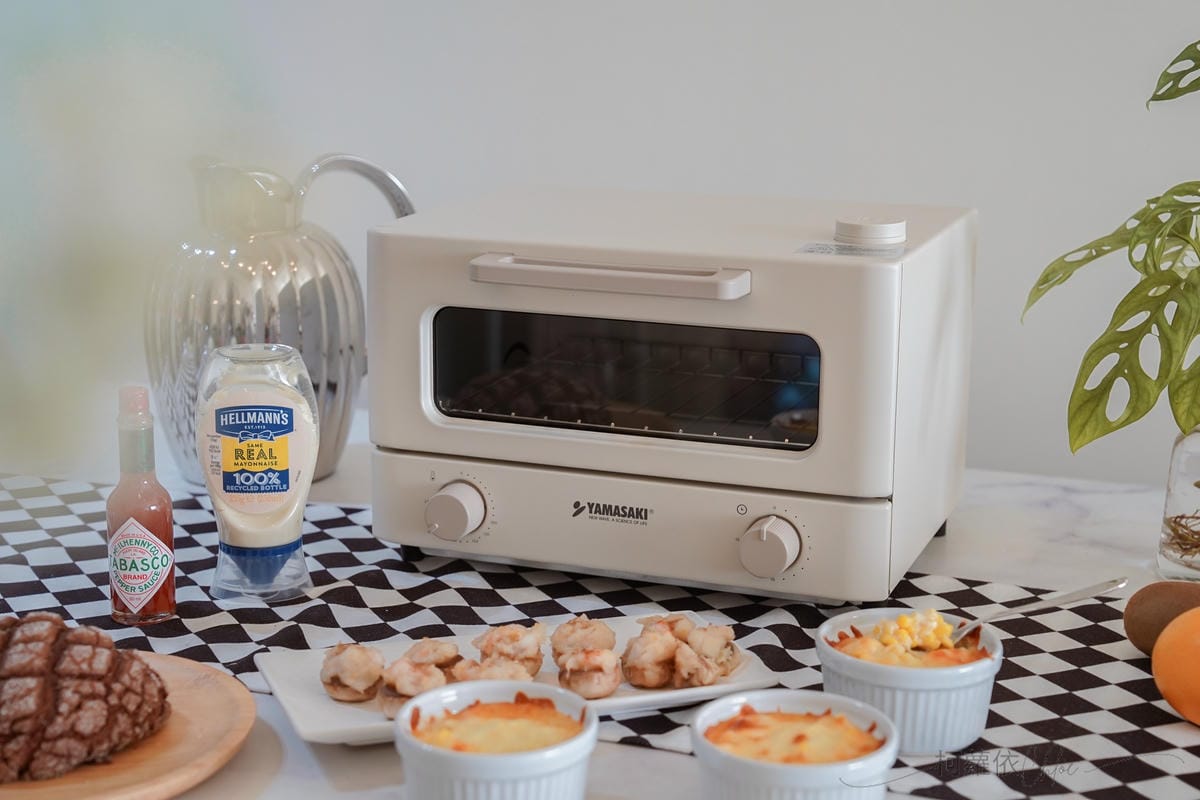 小家庭烤箱推薦 YAMASAKI山崎日式12L遠紅外線蒸汽電烤箱（SK-A5S）質感奶油白烤箱開箱 食譜分享38.jpg