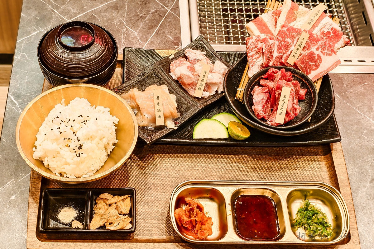 280元起開心吃個人燒肉套餐 IKIGAI 台南小北門店 免費續白飯、花蛤味噌湯和佐料