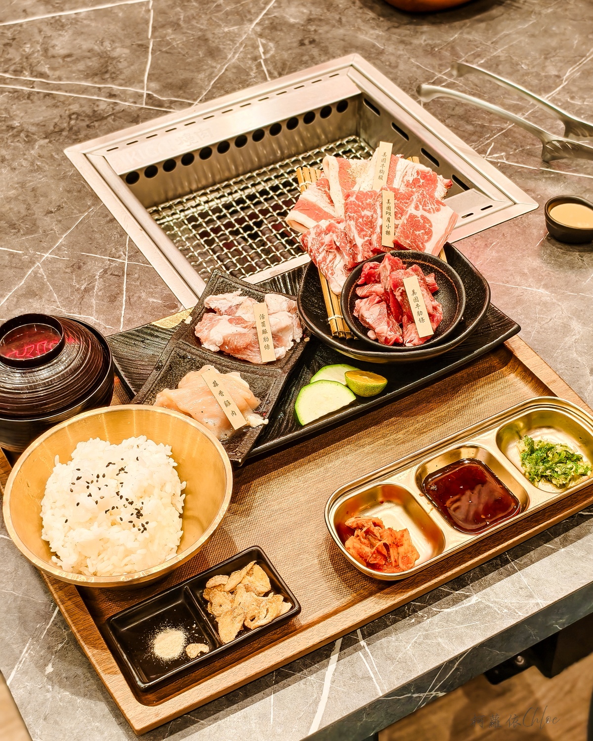 280元起開心吃個人燒肉套餐 IKIGAI 台南小北門店 免費續白飯、花蛤味噌湯和佐料