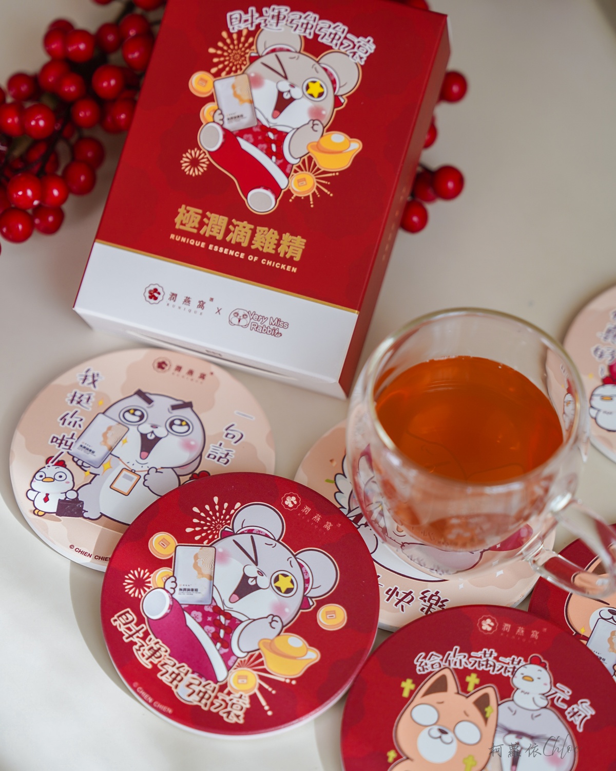 年節送禮｜潤燕窩×好想兔 極潤滴雞精開箱分享 送給家人朋友的暖心滋補 LINE禮物推薦