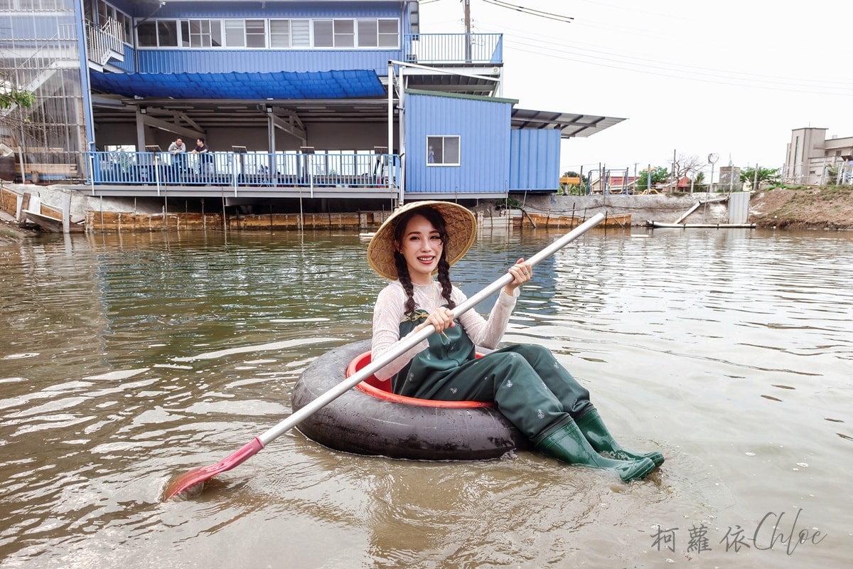 台南安南區景點｜媽祖宮九塊厝生態園區 虱目魚體驗 第一次穿青蛙裝下魚塭 一日漁夫寓教於樂