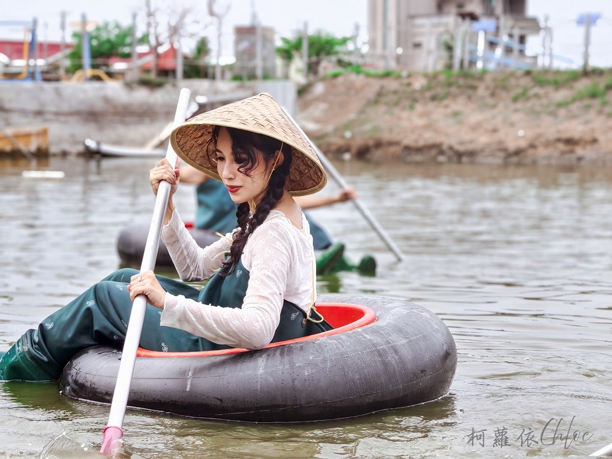 台南安南區景點｜媽祖宮九塊厝生態園區 虱目魚體驗 第一次穿青蛙裝下魚塭 一日漁夫寓教於樂