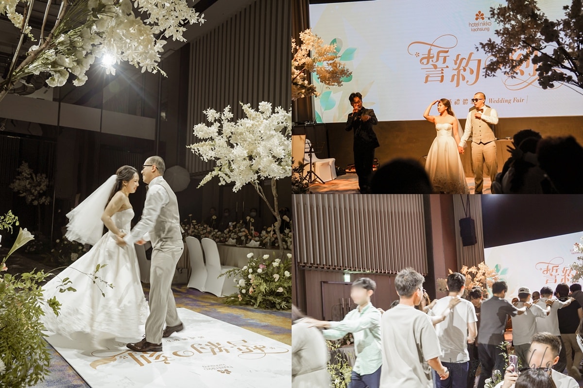高雄日航酒店婚禮體驗展｜西式婚宴太美了！蜿蜒桌型、精緻餐點到調香互動一次看