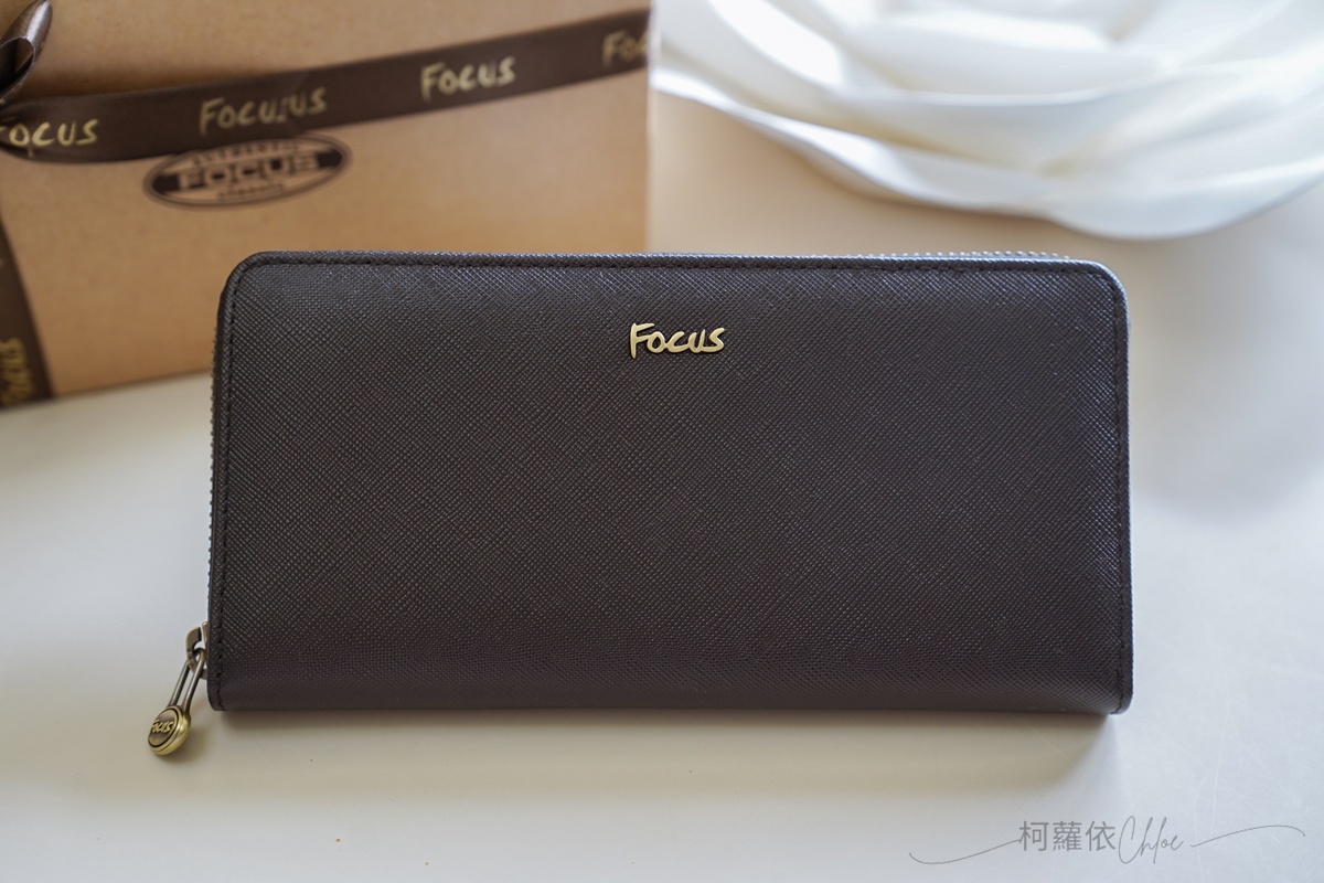 FOCUS 真皮長夾｜RFID防盜刷十字紋防刮系列 出國防盜必備錢包 送禮質感首選