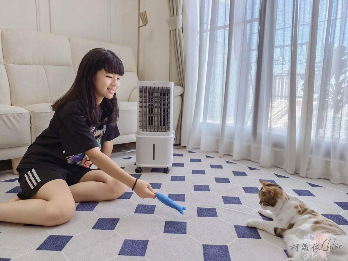 移動式水冷扇開箱｜SANSUI山水 白小冷 靜涼潤風循環水冷扇 消暑氣室內涼感提升 SC-F9使用心得評價分享